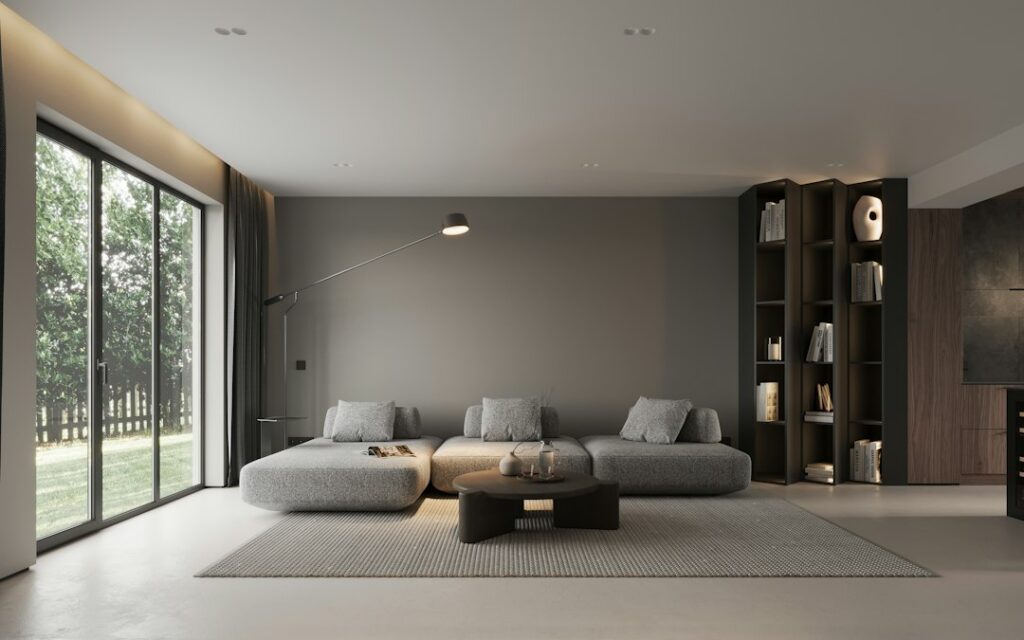 Interior photograph used in an illustrative decorating website concept