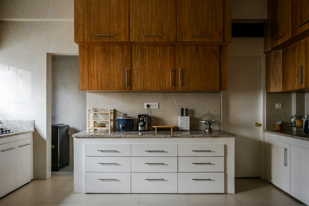 Contemporary kitchen, stock image for a joinery design concept